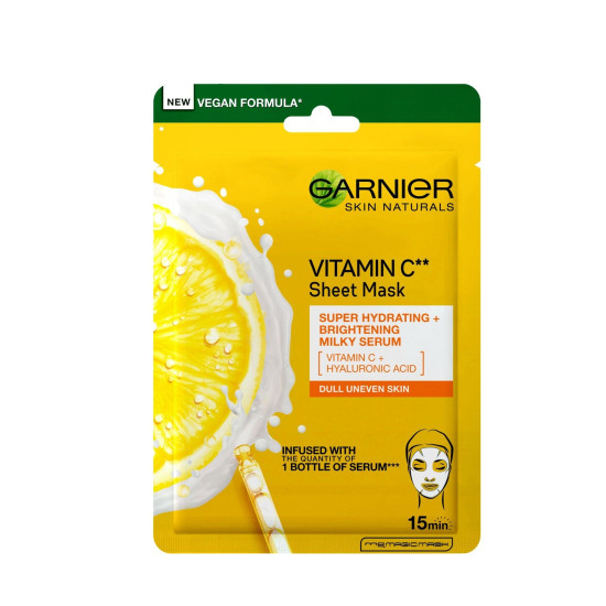 Vitamin C - Лист маска за лице с витамин С и хиалурон за всеки тип кожа