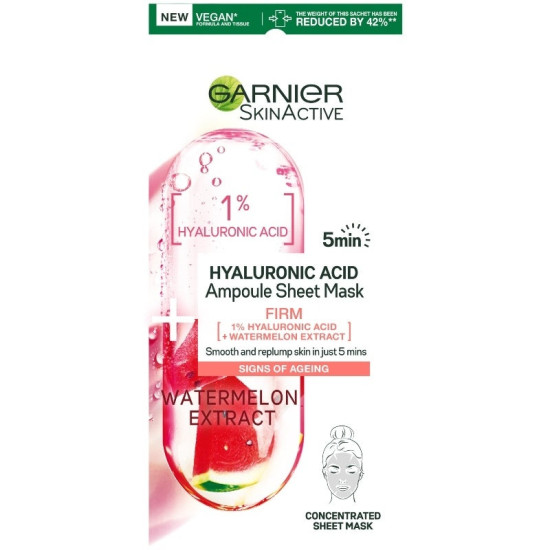Hyaluronic Acid Ampoule Sheet Mask - Лист маска за лице за стягане на кожата с хиалуронова киселина