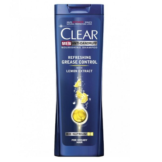 Clear Men Refreshing Grease Contro - Шампоан против пърхот за мъже с екстракт от лимон