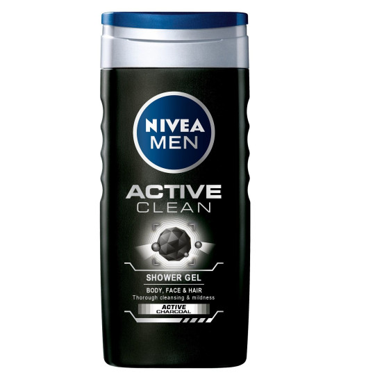 Nivea Men Active Clean - Душ гел за тяло, лице и коса