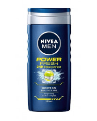 Nivea Men Power Fresh Shower Gel - Душ гел за мъже за лице, коса и тяло с Mентол