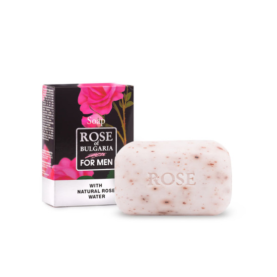 Rose of Bulgaria - Луксозен козметичен скраб сапун за мъже