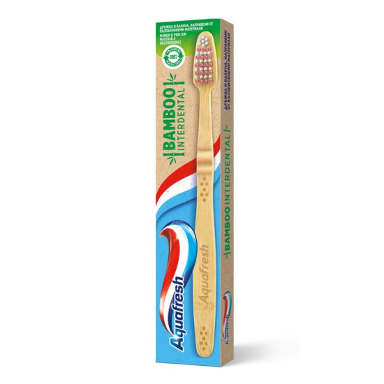Bamboo Interdental - Бамбукова четка за зъби с интердентални влакна Medium
