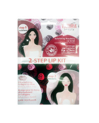 2 Step Lip Kit - Ексфолиращ скраб за устни с малина и Ултра хидратираща маска за устни с колаген