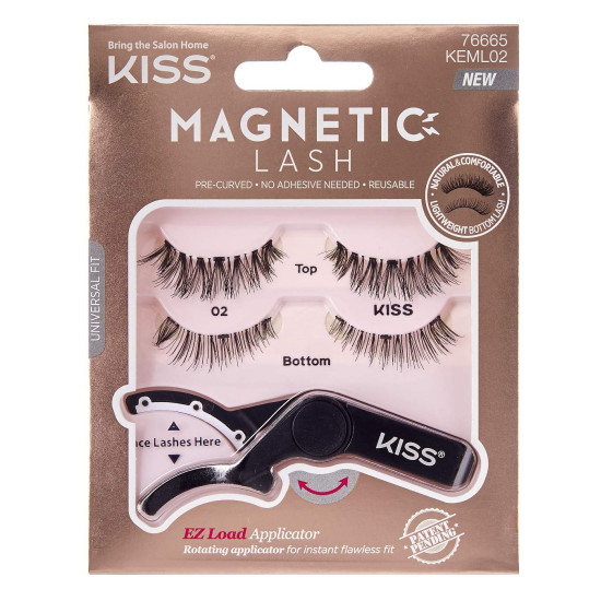 Kiss magnetic lash kmag04c - магнитни мигли за многократна употреба