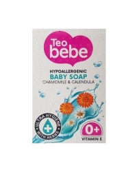 Baby Soap Hypoallergenic+prebiotics Chamomile&Calendula - Нежен бебешки сапун с невен и лайка