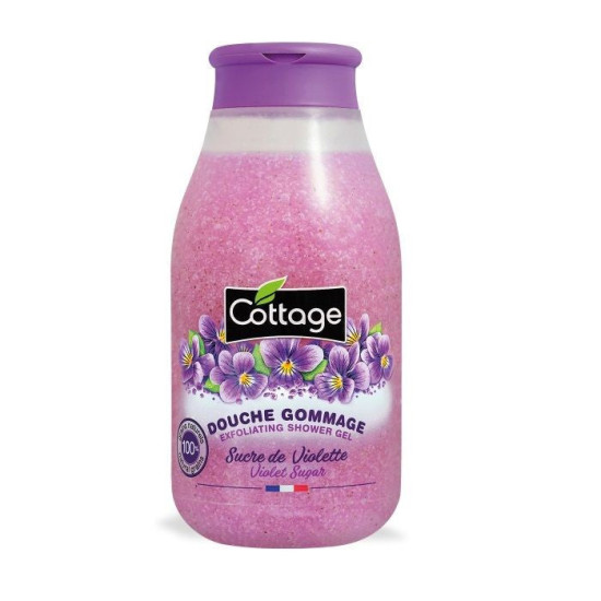 Cottage Violet Sugar - Ексфолиращ душ гел за тяло