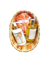 Spa Aroma Therapy Spicy Love - Подаръчен комплект Лосион 250мл+ Душ гел 250мл + Гъба за баня