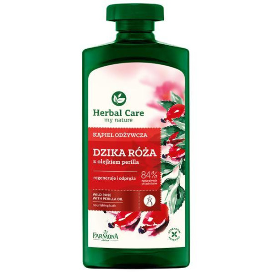 Herbal Care Nourishing Bath - Душ гел с екстракт от дива роза с масло от Перила - 500мл.