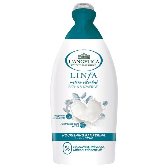 Linfa Nature Essential - Душ гел за тяло и вана със средиземноморски, билкови екстракти