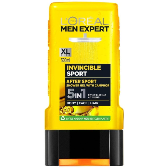 Men Expert Invincible - Душ гел за тяло, лице и коса