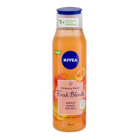 Nivea Fresh Blends Apricot, Mango, Rice Milk - Душ гел плодови екстракти и оризово мляко - 300мл.