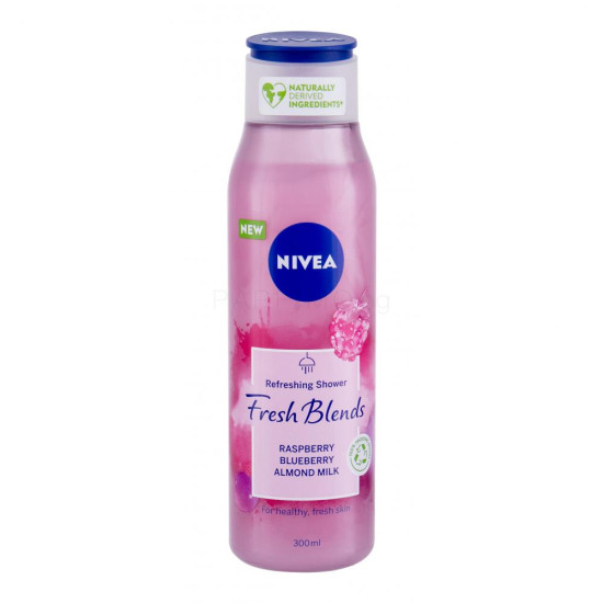 Nivea Fresh Blends Raspberry, Blueberry, Almond Milk - Душ гел плодови с екстракти и растително мляко - 300мл.