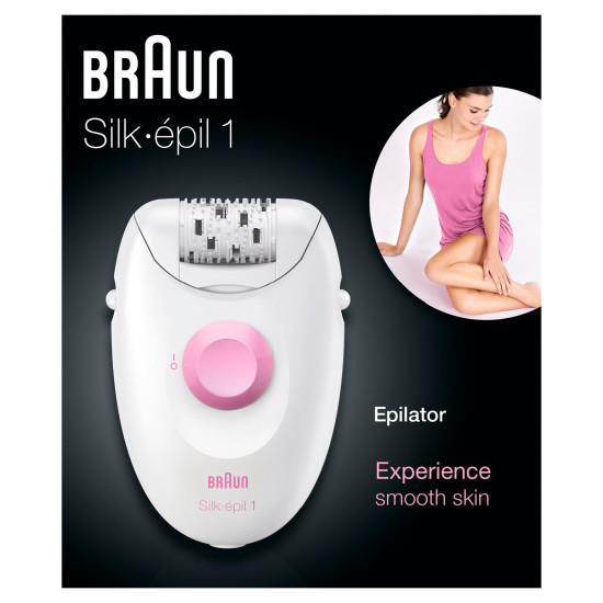 Braun Silk Epil 1 - Епилатор за тяло, подмишници, бикини зона и крака
