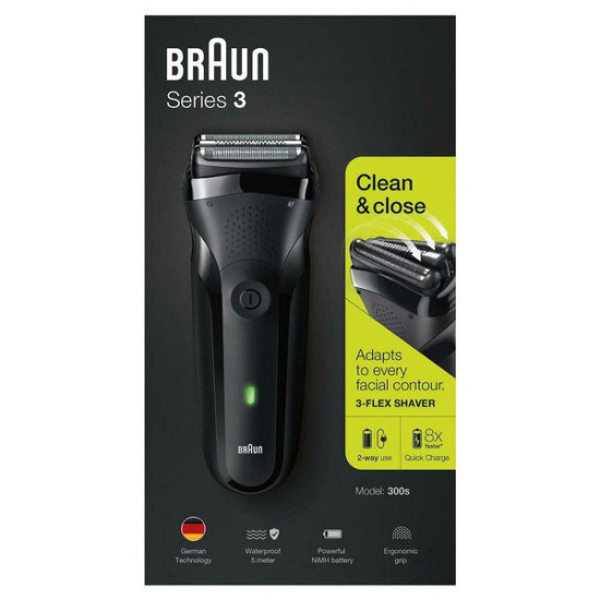 Braun Series 3 - 300s - Електрическа самобръсначка за мъже