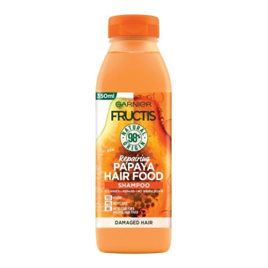 Fructis Papaya Hair Food Shampoo - Шампоан за увредена коса с екстракт от папая