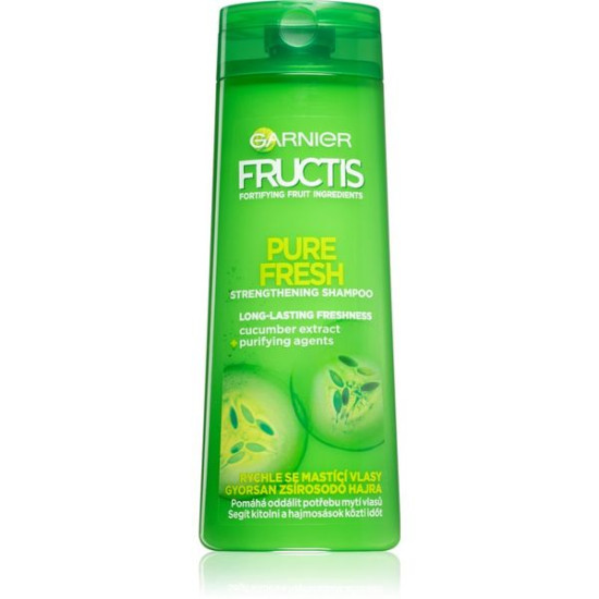 Fructis Pure Fresh Fortifying Shampoo - Шампоан за мазна коса с екстракт от краставица