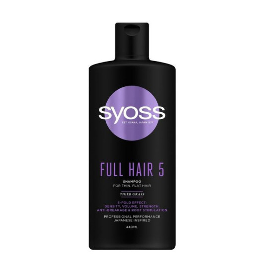 Full Hair 5 Shampoo - Шампоан за фина коса с тигрова трева и аминокомплекс
