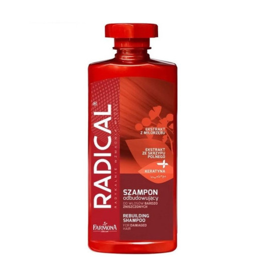 Radical Rebuilding Shampoo - Шампоан против косопад за увредена коса с гинко билоба, полски хвощ и кератин