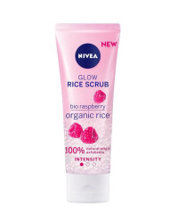 Glow Rice Scrub Bio Raspberry -  Оризов пилинг за лице - 75мл