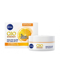 Q10 Energy Anti-Wrinkle+Healthy Glow 3xAnti-Oxidants Day Care SPF20 - Крем за лице със слънцезащита