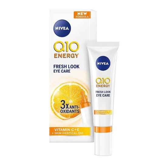 Q10 Energy Fresh Look Eye Care 3xAnti-Oxidants Vitamin C+E - Околоочен крем