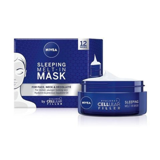 Sleeping Melt-In Mask Hyaluron&Squalane Oil - Нощна маска за лице против бръчки