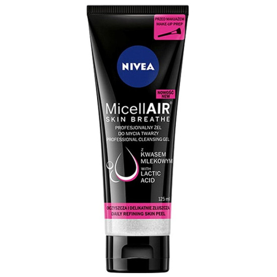 MicellAIR Skin Breathe Expert with Lactic Acid - Мицеларен измиващ гел с млечна киселина за ежедневна употреба 125мл