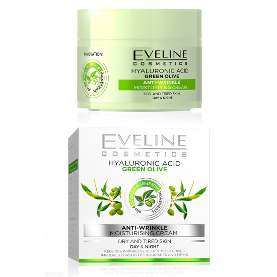 Eveline Cosmetics Hyaluronic Acid Green Olive - Крем за лице за всеки тип кожа