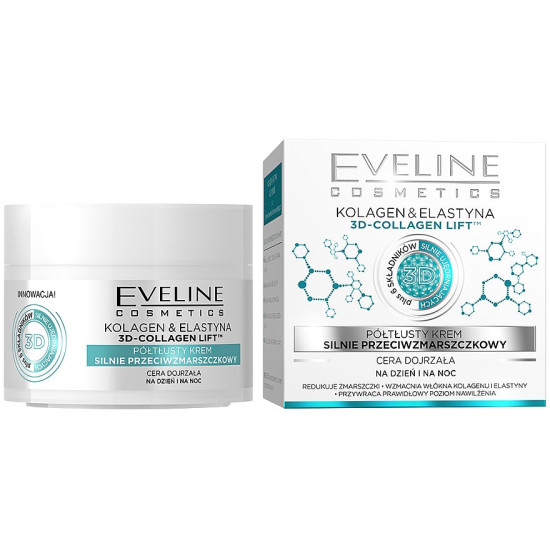 Eveline Cosmetics Collagen&Elastin - Крем за лице против бръчки за зряла кожа