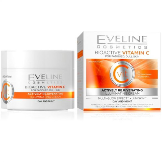 Eveline Cosmetics Bioactive Vitamin C Cream - Дневен и нощен крем за озаряване на лицето с вит.C