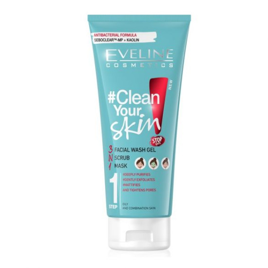 Clean Your Skin Wash Gel, Scrub and Mask - Измиващ гел, скраб и маска за лице