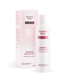 Diamond Rose Shower Cream-Gel - Крем-душ гел с розово масло и черен хайвер