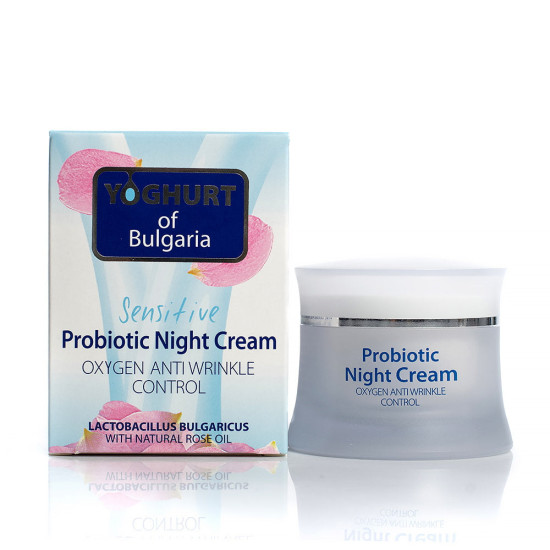 Yoghurt of Bulgaria Sensitive Probiotic - Нощен крем за лице