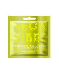 Neon Vibes Moisturising Peel-Оff Мask - Отлепяща-пилинг маска за лице с кактус и зелен хайвер