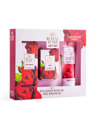 Комплект Royal Rose Gift Set - Дневен крем, душ-гел + козметичен сапун