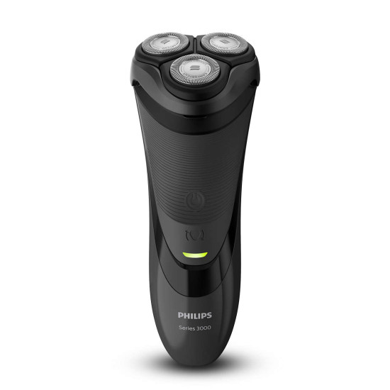 Philips Shaver S3134/51- Самобръсначка, Без кабел, Система с остриета PowerCut с 27 остриета с автоматично заточване, 5D гъвкави глави, 60 мин, Мокро и сухо бръснене