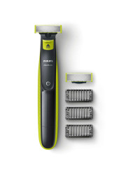 Philips OneBlade QP2520/30 - Хибриден уред за подстригване/оформяне/бръснене на брада, 3 гребенчета, 1 допълнително ножче, Презареждаща се батерия