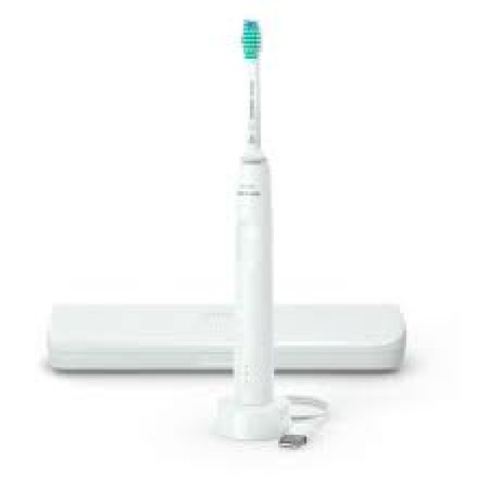 Philips Sonicare Seria 3100 HX3673/13 - Електрическа четка за зъби, Звукова, 31 000 движения / минута, 1 режим на почистване, Сензор за налягане, Функция BrushSync