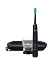 Philips Sonicare DiamondClean HX9911/09 - Електрическа четка за зъби, 62000 осцилации/мин, 4 режима на почистване, 3 нива на интензитет, Свързване към приложение, Сензор за натиск, Функция BrushSync, 1 накрайник, Чаша за зареждане