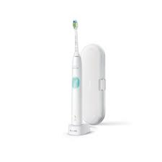 Philips Sonicare ProtectiveClean HX6807/28 - Електрическа четка за зъби, Звукова, 62000 осцилации/мин, 1 режим на почистване, 2 интензитета, Сензор за натиск, Функция BrushSync, 1 накрайник