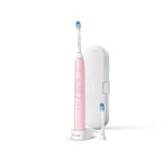 Philips Sonicare ProtectiveClean HX6856/29 - Електрическа звукова четка за зъби, 62000 движения/минута, 3 режима на почистване, Сензор за налягане, Функция BrushSync, 2 накрайника