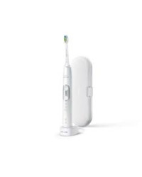 Philips Sonicare ProtectiveClean 6100 HX6877/68 - Електрическа четка за зъби, 62000 движения/минута, 3 режими на почистване, 3 интензитета, Сензор за натиск, Функция BrushSync, UV стерилизатор