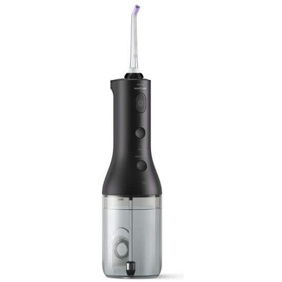 Philips Sonicare Power Flosser HX3806/33 - Зъбен душ, Технология QuadStream, 2 почистващи глави, 3 нива на интензивност