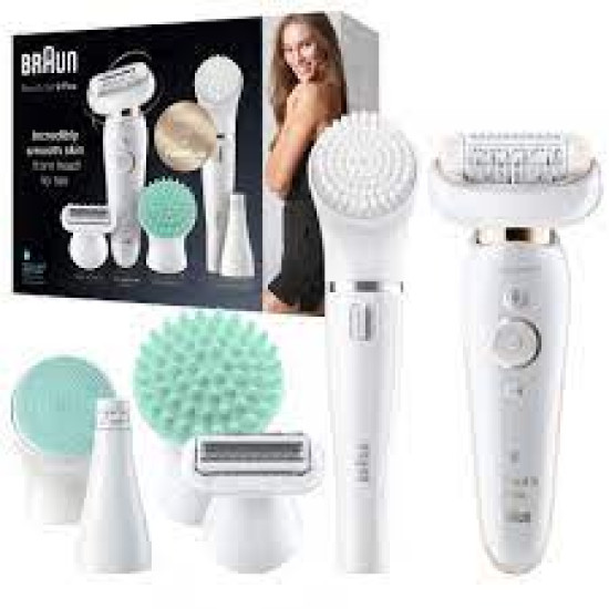 Braun Silk-épil 9 Flex 9300 - Епилатор с гъвкава глава, SensoSmart технология + Епилатор за лице Braun Silk-épil 9 Flex 9300 - Епилатор с гъвкава глава, SensoSmart технология + Епилатор за лице