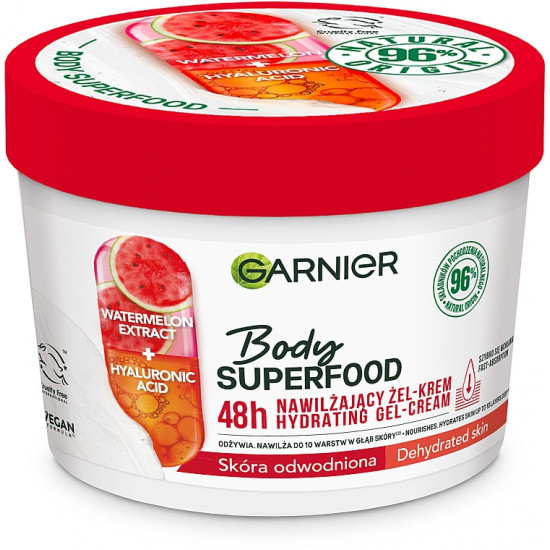 Body SuperFood Watermelon - Гел-крем за тяло за нормална кожа