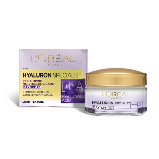 Hyaluron Specialist Day SPF20 Light texture - Дневен крем за лице със слънцезащита SPF20