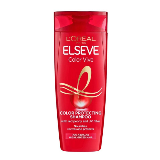 Elseve Colour Vive Shampoo - Шампоан за боядисана коса с пoдxрaнвaщата система с UV-филтър Elseve Colour Vive Shampoo - Шампоан за боядисана коса с пoдxрaнвaщата система с UV-филтър