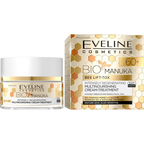 Bio Manuka Day/Night Cream 60+ - Стягащ и изглаждащ крем за лице с мед от Манука и арганово олио Bio Manuka Day/Night Cream 60+ - Стягащ и изглаждащ крем за лице с мед от Манука и арганово олио