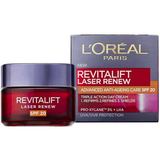 Revitalift Laser SPF20 - Крем за лице против бръчки със слънцезащита